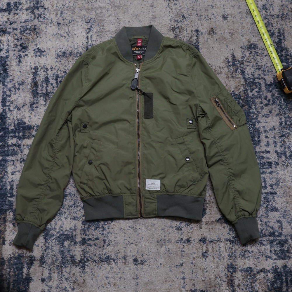 Alpha Industries L-2B Skymaster Gen II Bomber Jacket Olive Medium Excellent Con